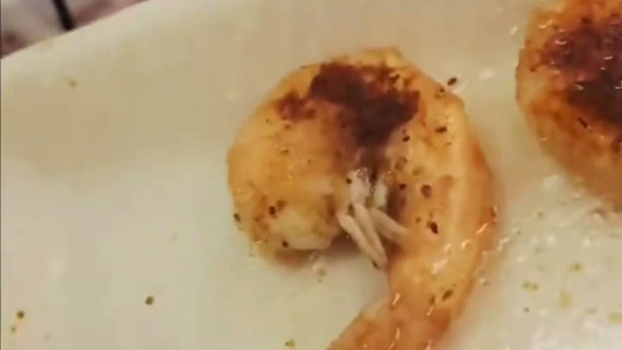 She got her two shrimp